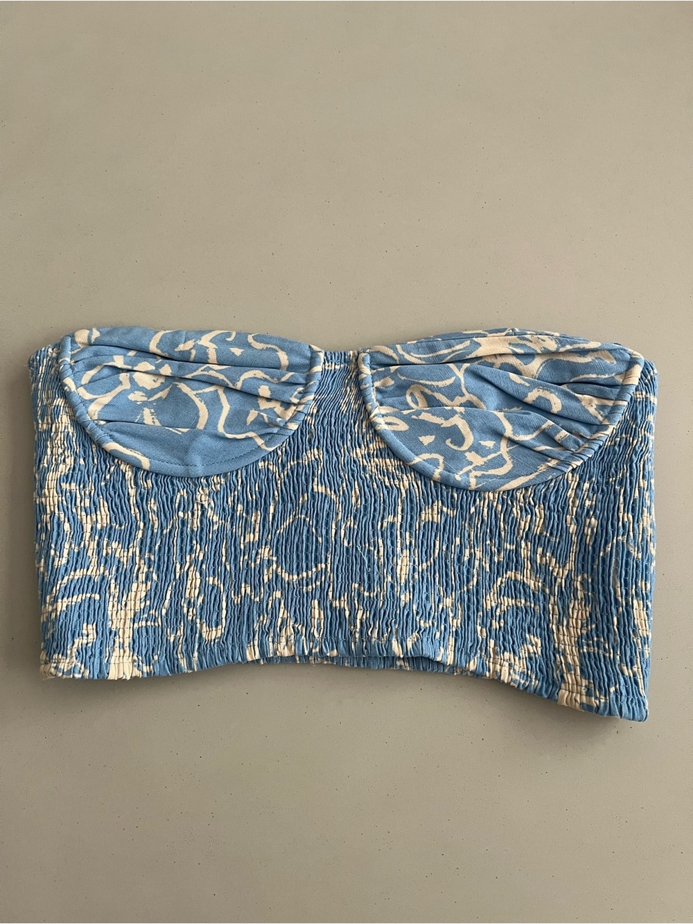 Zara Blue crop top – Size Medium Corset Boho Streetwea
